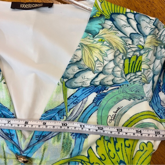 ROBERTO CAVALLI vintage Y2K V neck top - Picture 7 of 10